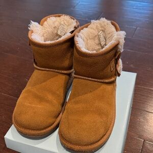 Koolaburra by Ugg Tan Kids Boots with Fur Lining